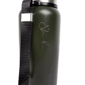 Korum Classic 1L Thermal Flask Green Fishing Thermos Barbel Design K0310236