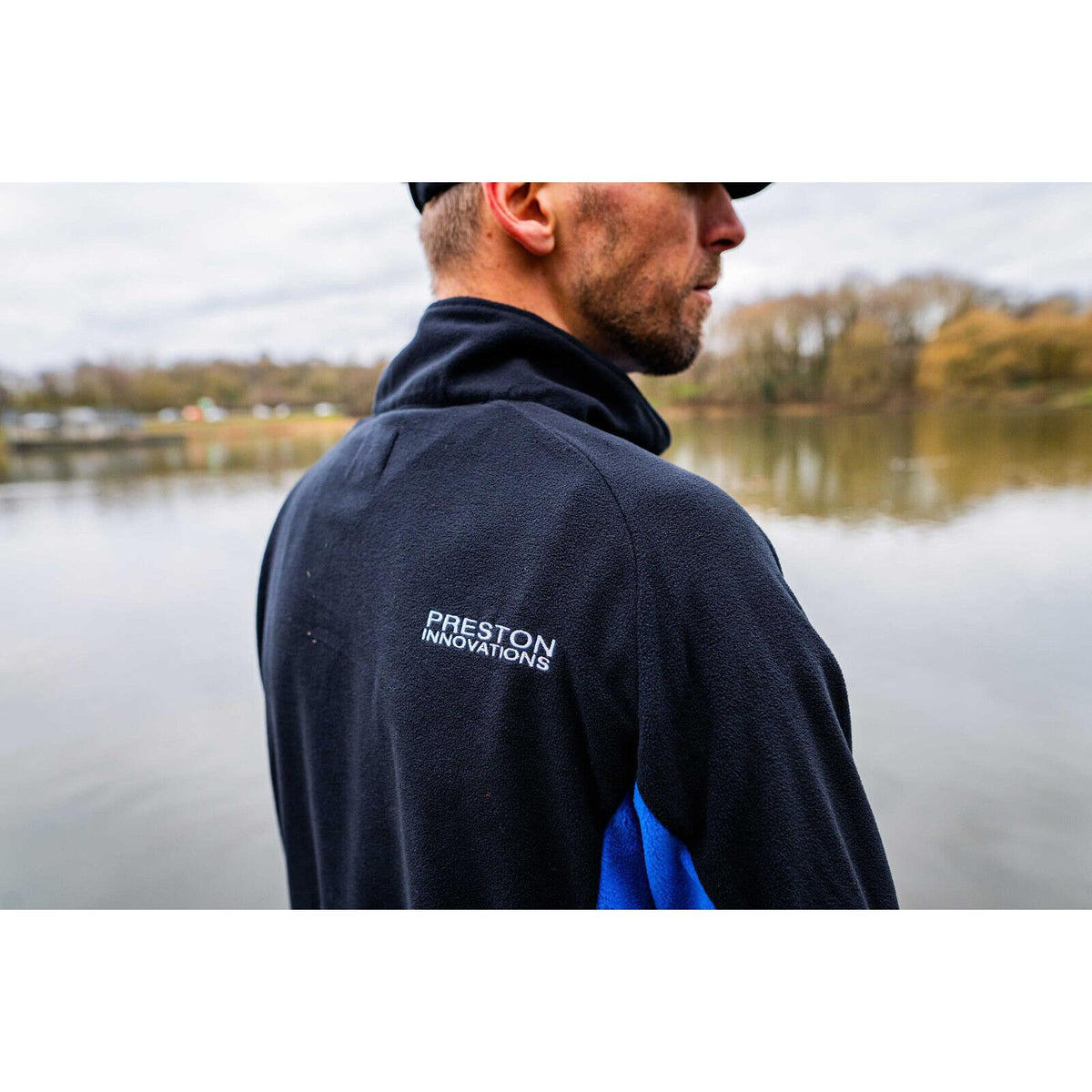 Preston Micro Fleece Jumper Carp Fishing Quarter Zip Wind Proof