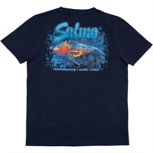 Load image into Gallery viewer, Salmo Slider 100% Cotton T-Shirt Navy
