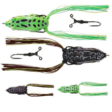 Load image into Gallery viewer, Savage 3D Walk Frog Lures Surface Floating Fishing Lure Pike Perch Bass Topwater
