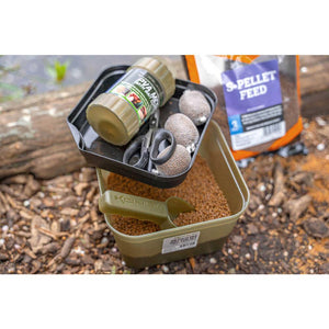 Korum Method Mix Bait Tub Set Carp Fishing Groundbait Pellet Tub + Tray + Scoop