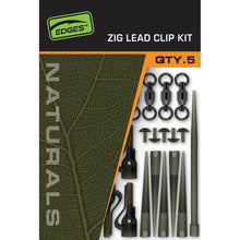 Load image into Gallery viewer, Fox Edges Naturals Zig Lead Clip Kit Carp Fishing Tackle Zig Rig CAC845
