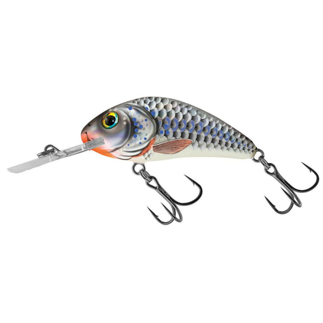 Salmo Rattlin Hornet Silver Holographic Shad Lure Pike Perch Fishing Crankbait