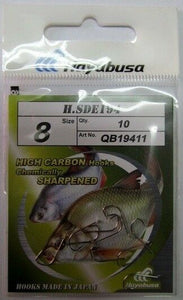 Hayabusa H.SDE194 High Carbon Micro Barbed Hooks Assorted Sizes Fishing