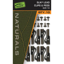 Load image into Gallery viewer, Fox Edges Naturals Slik Lead Clip &amp; Pegs Carp Fishing Terminal Tackle CAC831
