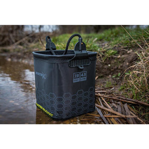 Matrix EVA Water Bucket 4.5L with 4m Cord Collapsible Carp Fishing GLU158