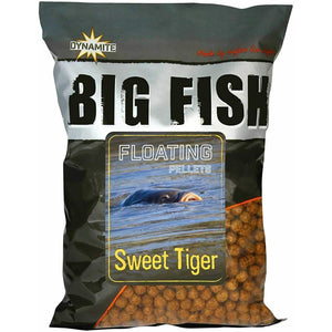 Dynamite Baits Big Fish Floating Pellets 1.1kg 11mm Sweet Tiger Fishing Bait
