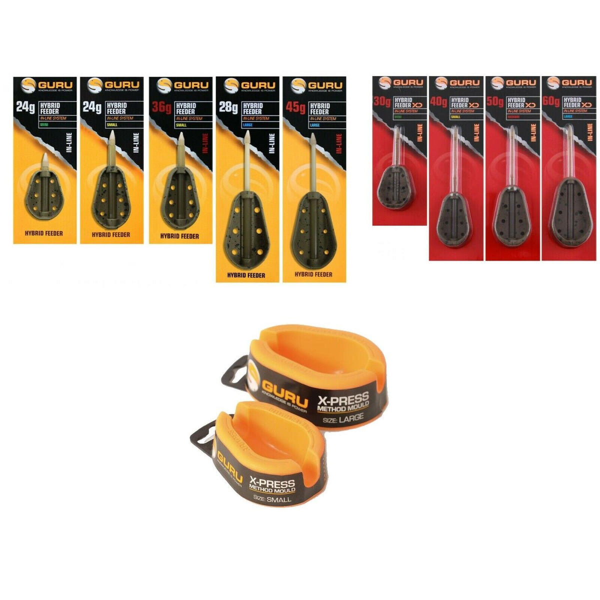 Guru Extra Distance or Regular Hybrid or Mould Feeder Fishing Terminal