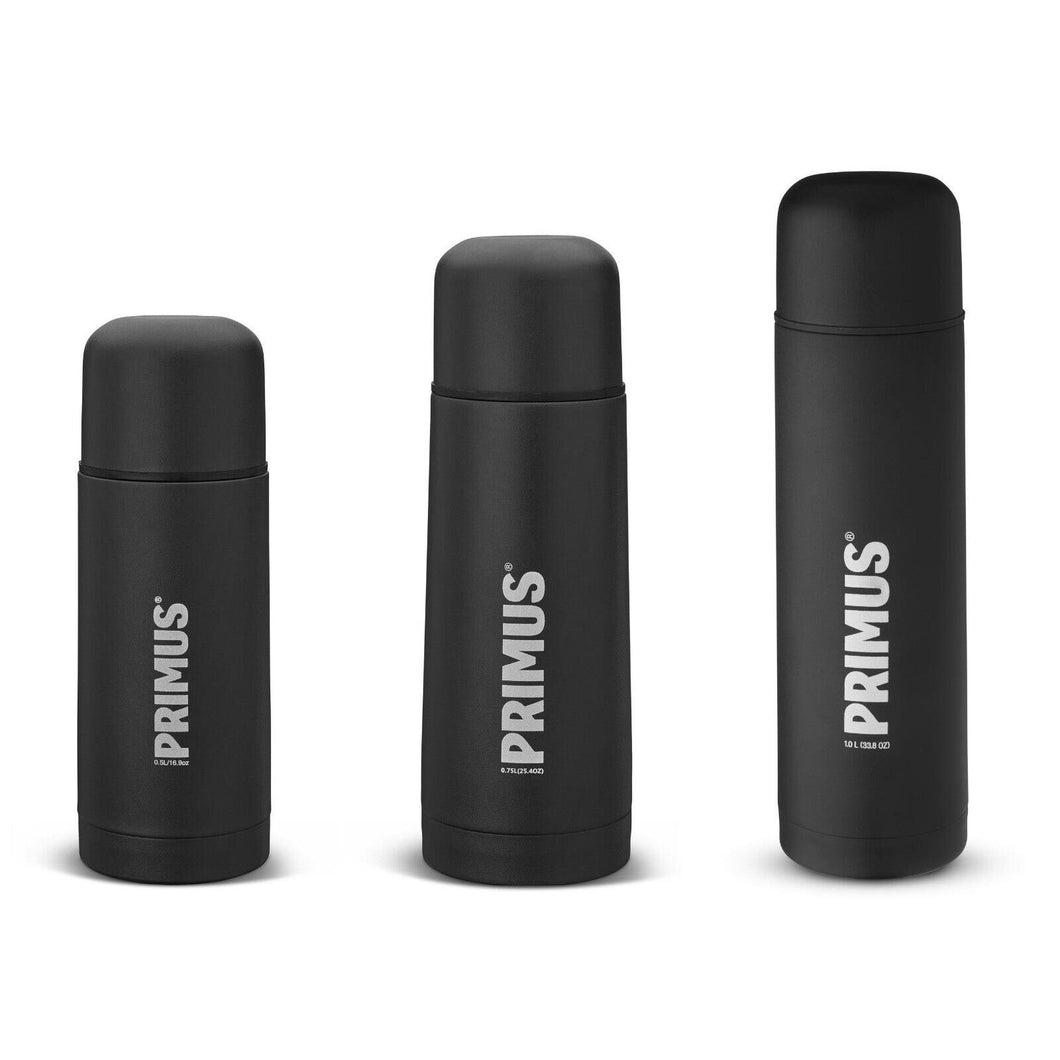Primus Vacuum Bottle Black Flask Camping Outdoor Thermal Drinks Thermos