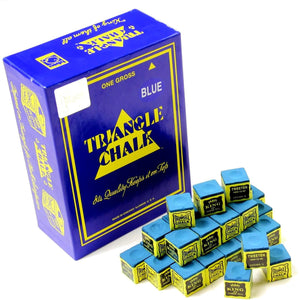 6 x Blue Triangle Chalk Original Snooker Pool Billiard Cue Chalk by Tweeten USA