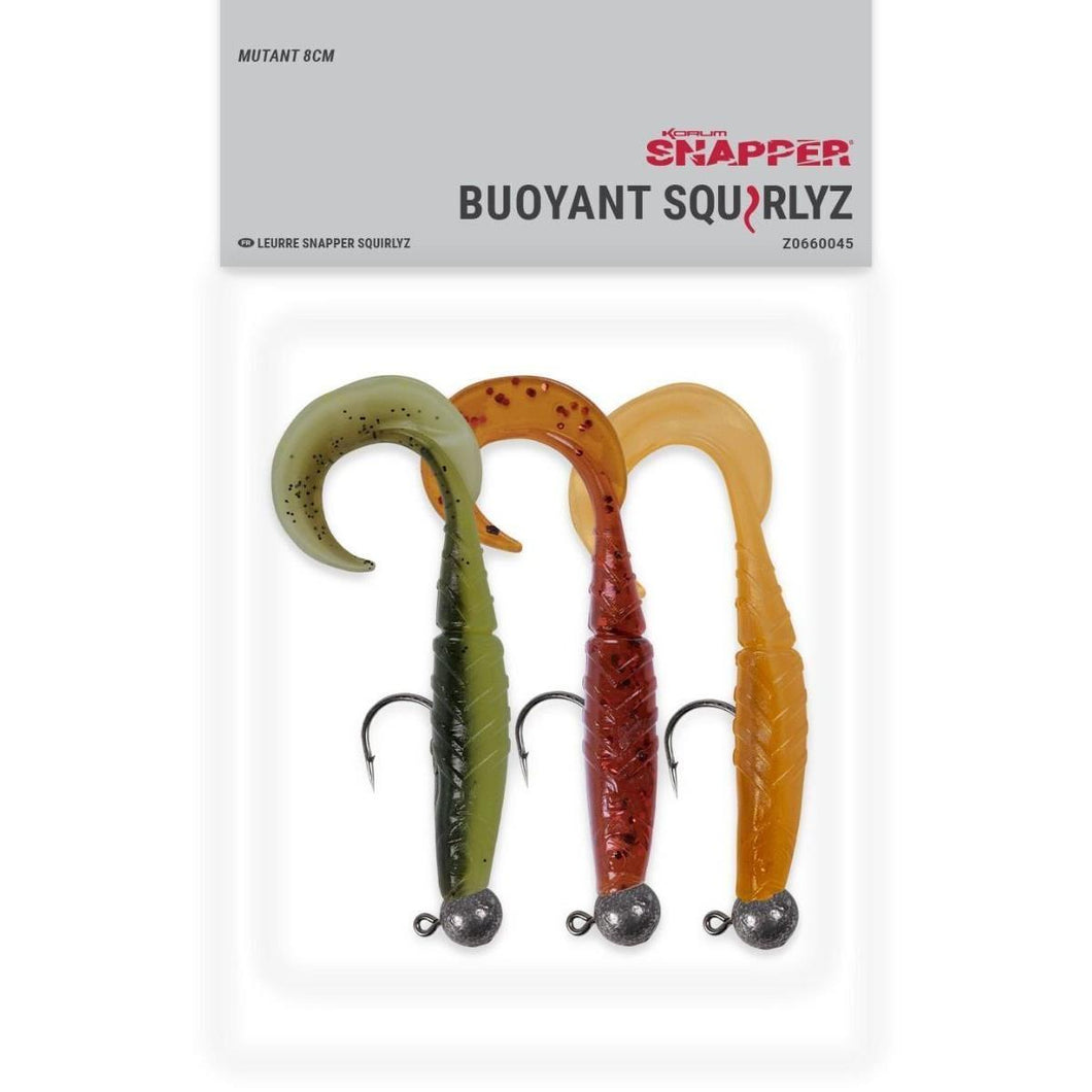 Korum Snapper Buoyant Squirlyz 8cm Mutant Pike Predator Fishing Lure Z0660045