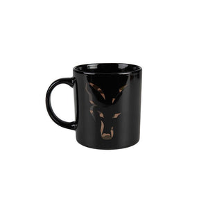 Fox Black Ceramic Mug Camo Logo Tea Coffee Hot Drinks Cup Carp Fishing 350ml