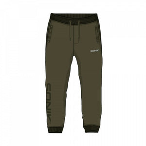 Sonik Green Jogger Fleece Trousers Carp Fishing Clothing