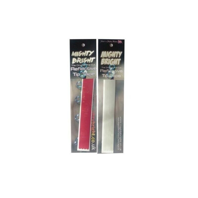 Mighty Bright Reflective Rod Tip Top Tape 4x160mm Red or White Sea Beach Fishing