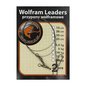Jaxon Wolfram Leaders Micro Titanium Wire Spin Traces 2pc Perch Predator Fishing