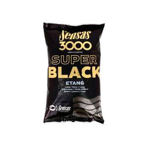 Sensas 3000 Super Black Etang Lake Groundbait Carp Fishing Ground Bait 1kg 11602