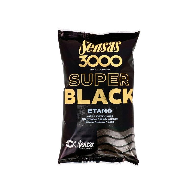 Sensas 3000 Super Black Etang Lake Groundbait Carp Fishing Ground Bait 1kg 11602