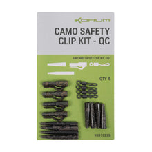 Load image into Gallery viewer, Korum Camo Safety Clip Kit QC Carp Fishing Tackle Feeder Rig Kit K0310235
