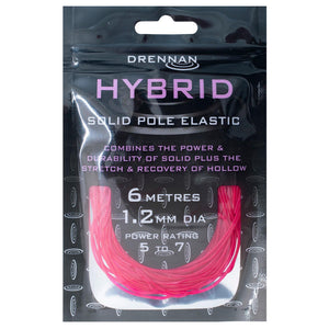 Drennan Hybrid Solid Elastic 6m Match Carp Pole Fishing Elastic All Sizes