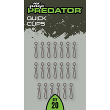 Load image into Gallery viewer, Fox Rage Predator Quick Clips Large Pike Fishing Tackle Lead Clips FAC123
