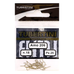 Tubertini Series 206 Barbed Carp Match Fishing Hooks Bolo Bronze H206 All Sizes