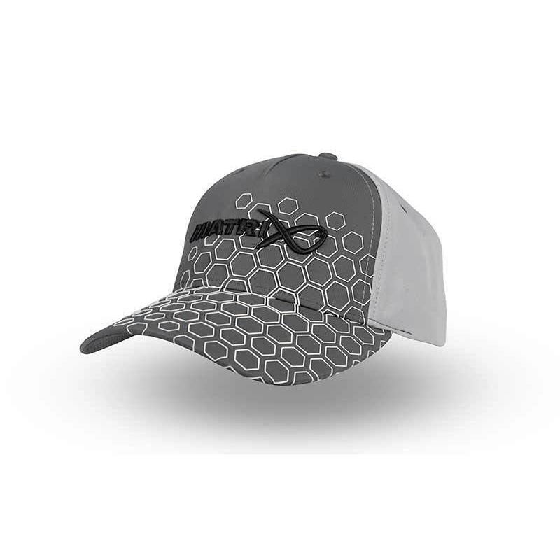 Matrix Hex Print Cap Grey Carp Fishing Hat Baseball Cap One Size GHH007
