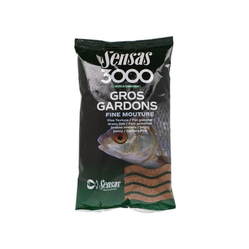 Sensas 3000 Gros Gardons Big Roach Fine Texture Fishing Ground Bait 1kg 09921