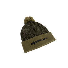 Load image into Gallery viewer, Korum Thermal Beanie Bobble Hat Carp Fishing Headwear Black/Olive K0350123
