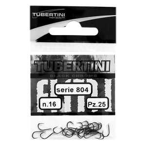 Tubertini Series 804 Match Fishing Hooks Barbless Black Chrome All Sizes H804