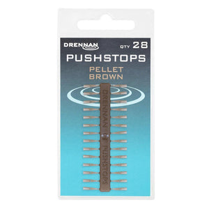 Drennan Pushstops Pellet Brown Carp Fishing Tackle Bait Stop Push Stops TGQSB000