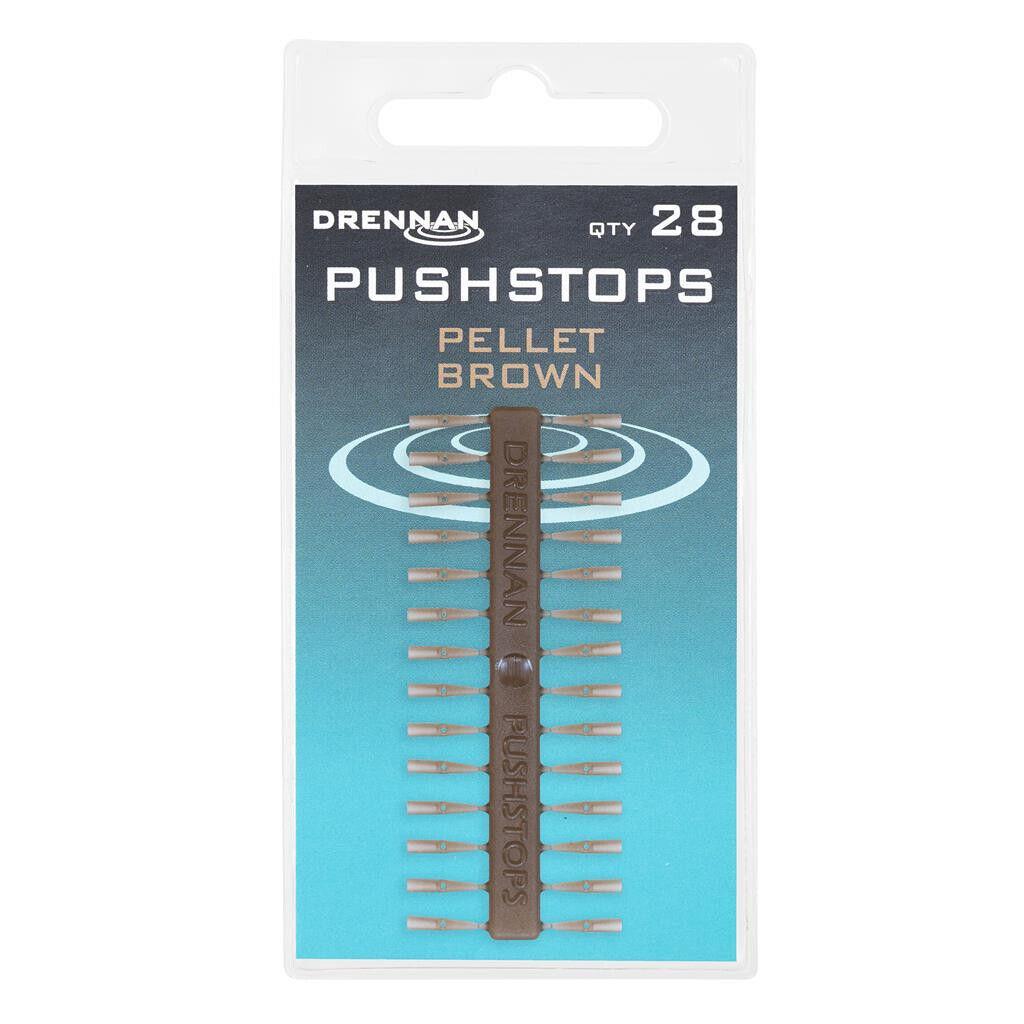 Drennan Pushstops Pellet Brown Carp Fishing Tackle Bait Stop Push Stops TGQSB000