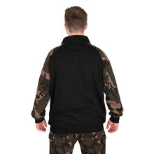 Load image into Gallery viewer, Fox Lightweight Black Camo Quarter Zip Pullover Carp Fishing Clothing All Sizes
