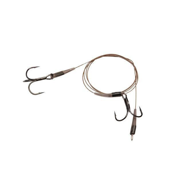 Zebco DB Series Universal Leader Pike Fishing Ready-Made Rigs Twin Treble Trace