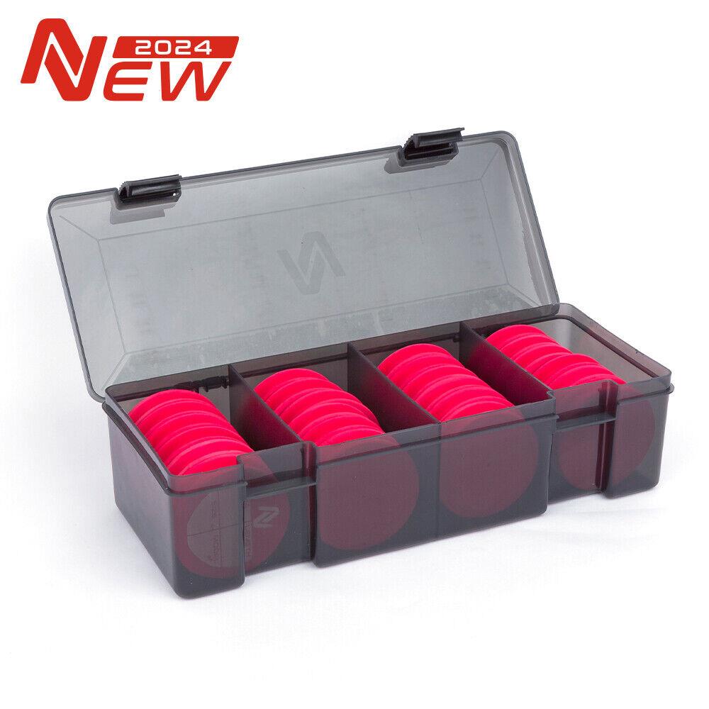 Nytro StarkX Feeder Rig Store Box 300 Carp Fishing Tackle Box + 24 EVA Spools