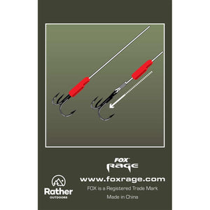 Fox Rage Predator Red Treble Hook Sleeves Protector Large Pike Fishing FAC102