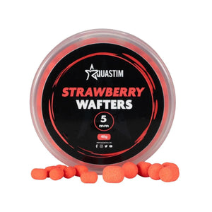 Aquastim Strawberry Wafters Barrell Dumbell Fluoro Wafter Carp Fishing Bait