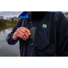 Load image into Gallery viewer, Preston Micro Fleece Jumper Carp Fishing Quarter Zip Wind Proof Fleece All Sizes
