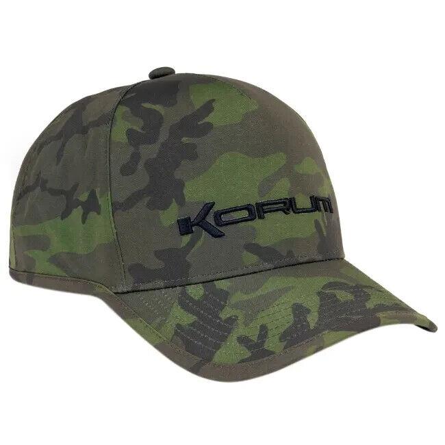 Korum Waterproof Cap Full Camo Green One-Size Carp Fishing Hat K0350163