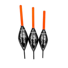 Load image into Gallery viewer, Nufish Diablo Big Top Pole Float Carp Fishing Margin Pole Floats All Sizes
