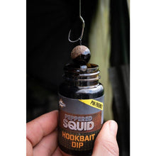 Load image into Gallery viewer, Dynamite Baits Peppered Squid Concentrate Hookbait Dip 100ml Carp Fishing Bait
