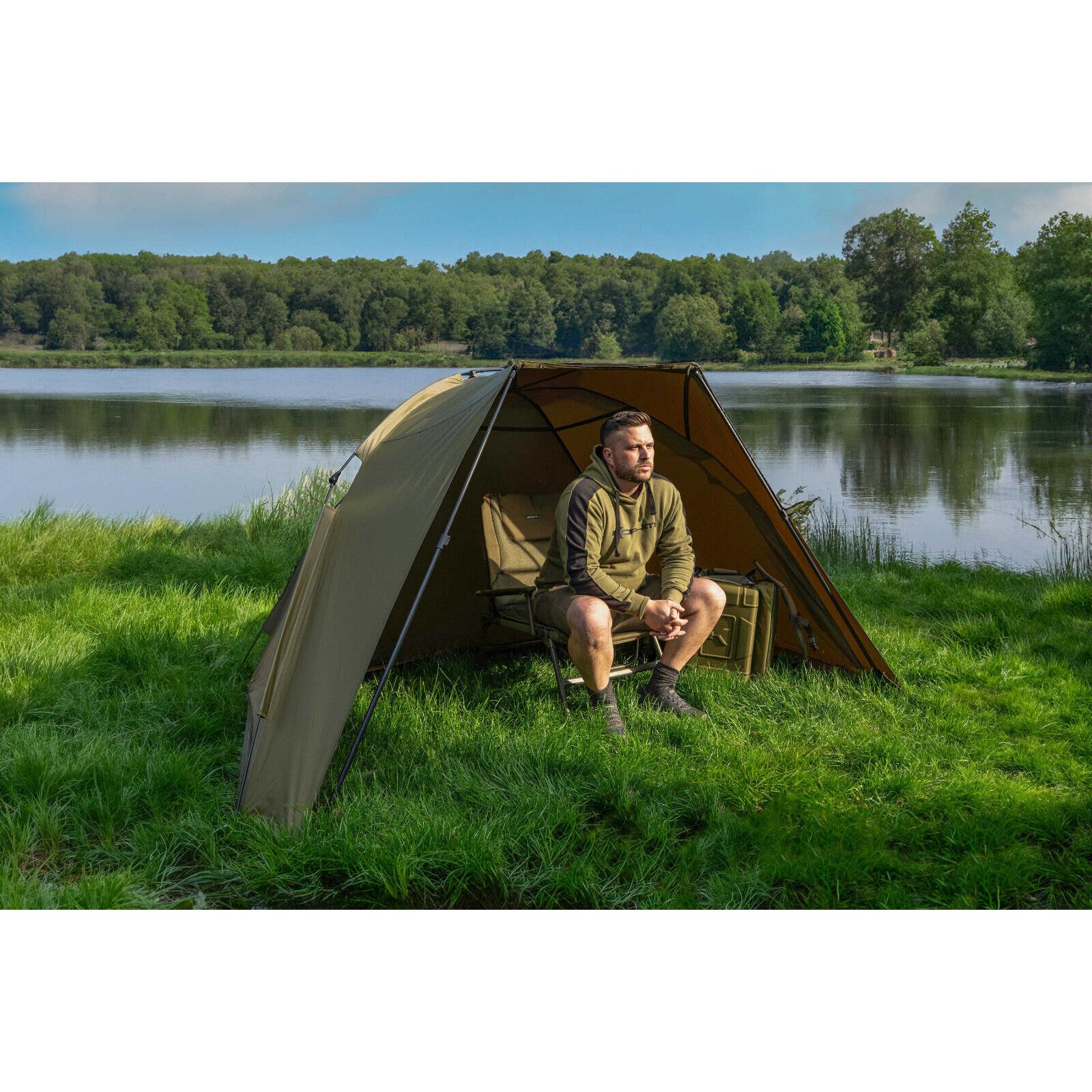 carp fishing tent Korum Recoil Shelter Carp Fishing Super Light Waterproof Fishing Bivvy – hobbyhomeuk