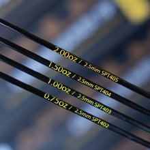 Load image into Gallery viewer, Nufish Spare Affinium &amp; S Feeder Rod Spare Carbon Quiver Tips 2.5mm 0.75oz 1.00oz 1.50oz
