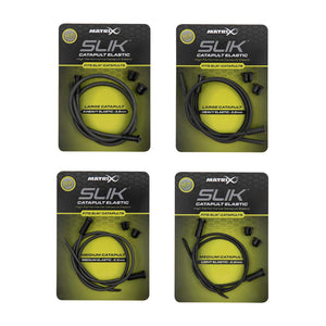 Matrix V2 Slik Catapult Spare Caty Elastic Carp Fishing Bait Slingshot All Sizes