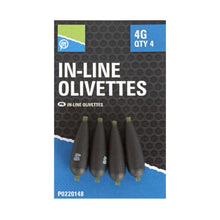 Load image into Gallery viewer, Preston In-Line Olivettes Weights Carp Fishing Shot Olivette Weights All Sizes
