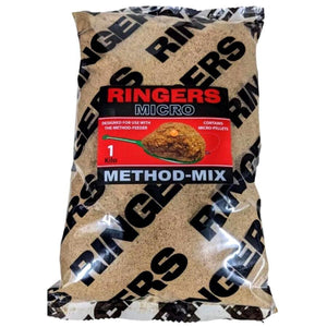 Ringers 1kg Micro Method Mix Carp Fishing Groundbait Fishing Bait RNG96