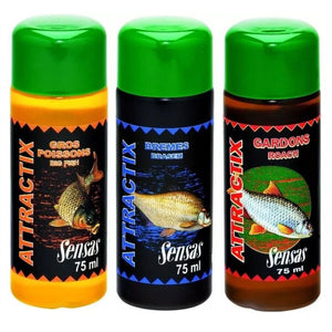 Sensas Liquid Additives Attractix Attractant 75ml Roach Bream Carp Fishing