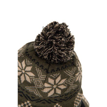 Load image into Gallery viewer, Fox Festive Bobble Hat Carp Fishing Christmas Hat Warm Thermal Merino Wool Blend
