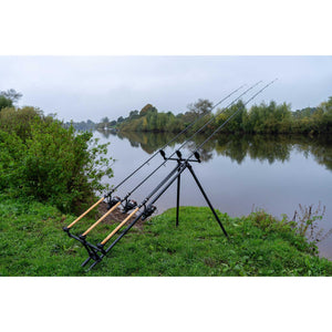 Korum Deluxe 3 Rod Tripod Rod Pod Carp Fishing Rod Rest Holder K0360068