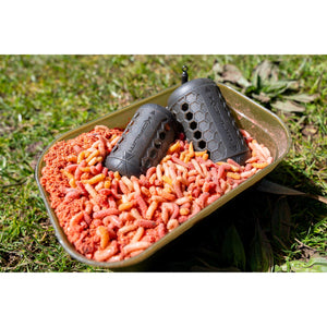 Korum 1 Pint Maggot Bait Tub Perforated Lid Fishing Bait Storage Box K0310264