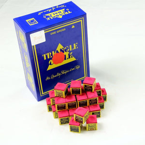 6 x Red Triangle Chalk Original Snooker Pool Billiard Cue Chalk by Tweeten USA